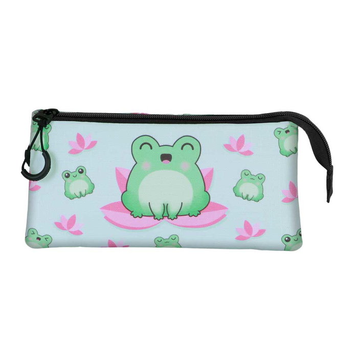 Oh My Pop Estuche Portatodo Triple Froggy Turquesa