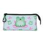 Oh My Pop Estuche Portatodo Triple Froggy Turquesa