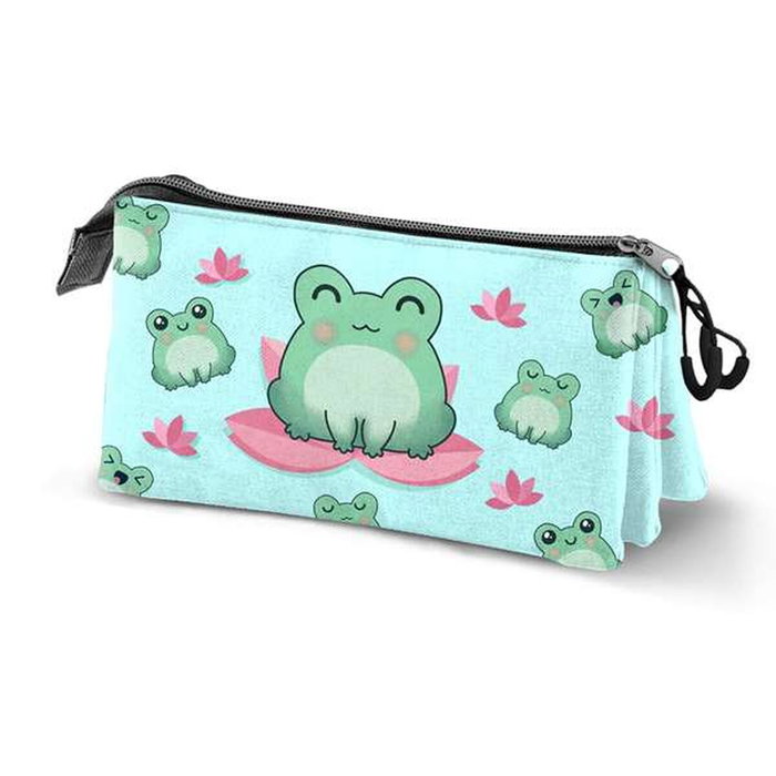 Oh My Pop Estuche Portatodo Triple Froggy Turquesa