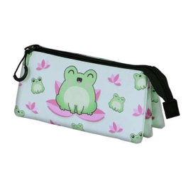Oh My Pop Estuche Portatodo Triple Froggy Turquesa