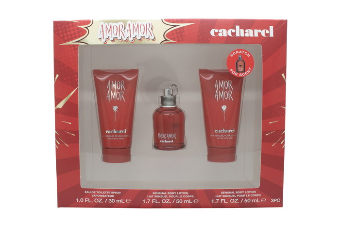Cacharel Amor Amor Gift Set 30ml EDT + 2 x 50ml Body Lotion Cacharel Amor Amor Gift Set 30ml EDT + 2 x 50ml Body Lotion