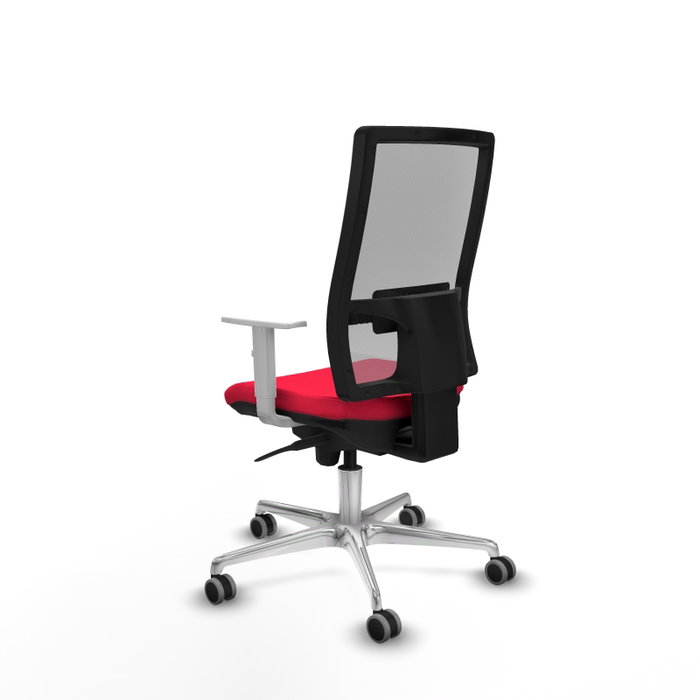 PIQUERAS Y CRESPO Silla de oficina Horna con mecanismo Sincro, Rojo y Gris PIQUERAS Y CRESPO Silla de oficina Horna con mecanismo Sincro, Rojo y Gris