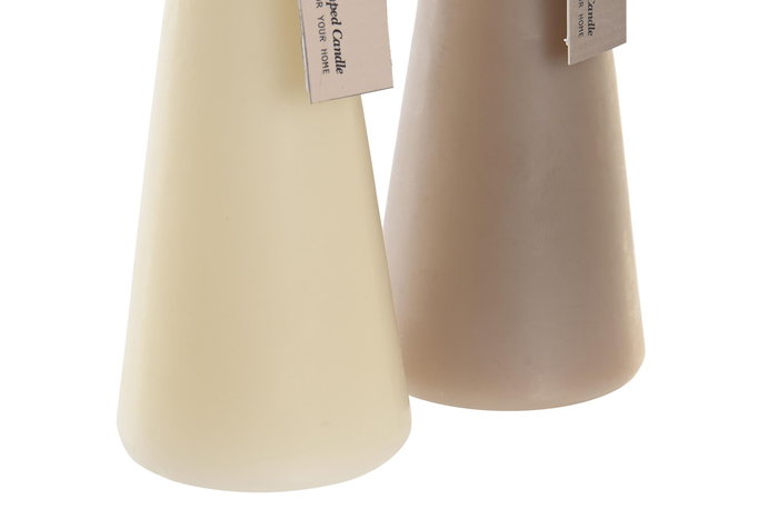 DKD Home Decor Vela Abstracta Cera Parafina Blanco Gris 6 x 17 x 6 cm (12 Unidades) DKD Home Decor Vela Abstracta Cera Parafina Blanco Gris 6 x 17 x 6 cm (12 Unidades)