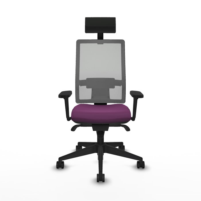 PIQUERAS Y CRESPO Silla de oficina Horna con mecanismo Sincro, Morado y Gris PIQUERAS Y CRESPO Silla de oficina Horna con mecanismo Sincro, Morado y Gris