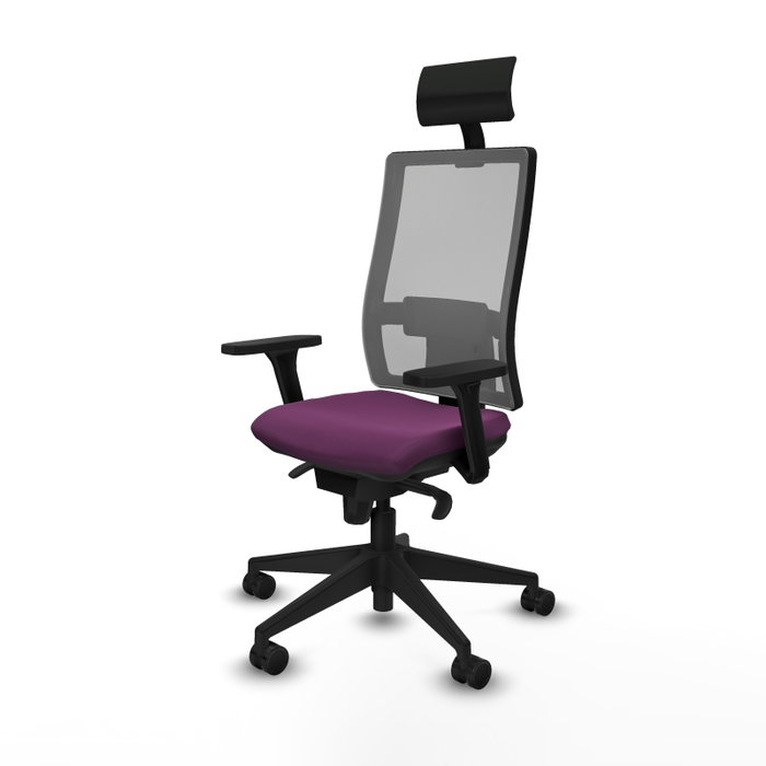 PIQUERAS Y CRESPO Silla de oficina Horna con mecanismo Sincro, Morado y Gris PIQUERAS Y CRESPO Silla de oficina Horna con mecanismo Sincro, Morado y Gris