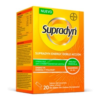 Supradyn Energy Doble Acción 20 Sobres Efervescentes Supradyn Energy Doble Acción 20 Sobres Efervescentes