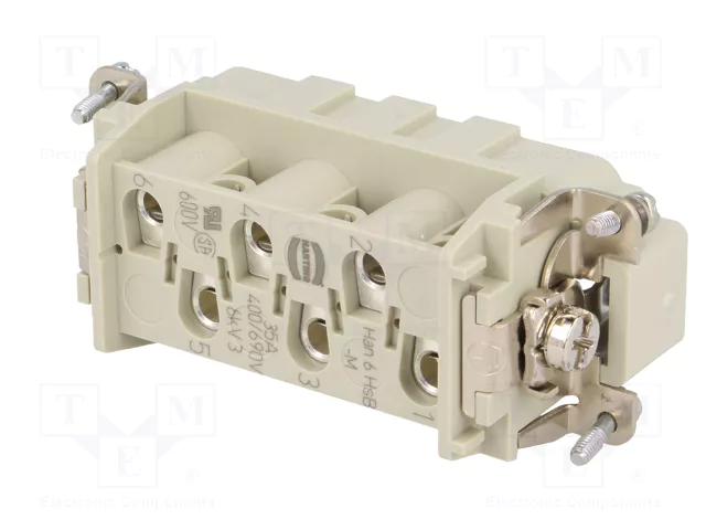 HARTING Han 6HsB-M-S Plantilla de contacto macho Han® HsB