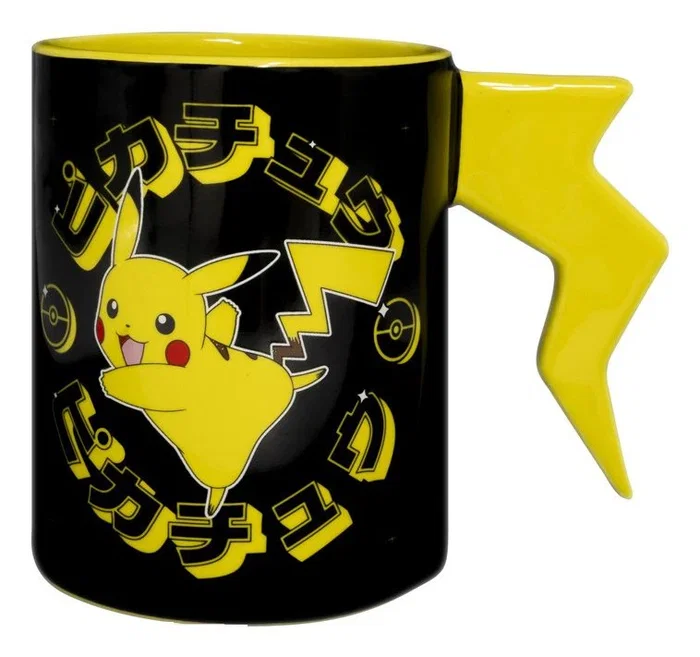 Abystyle Taza 3D Pokémon Pikachu con Asa, Motivo Rayo, Capacidad 460 ml