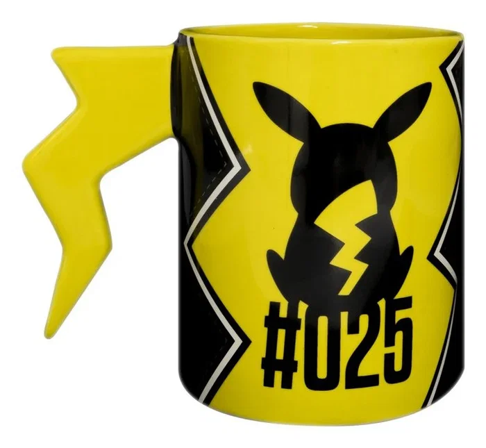 Abystyle Taza 3D Pokémon Pikachu con Asa, Motivo Rayo, Capacidad 460 ml