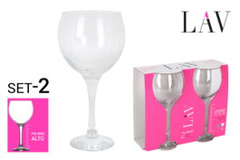 LAV Set 2 Copas Combinadas Misket, 645 cc, Cristalería, Ø9.5x10.5x22 cm, 307 g por pieza (12 Cajas)