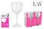 LAV Set 2 Copas Combinadas Misket, 645 cc, Cristalería, Ø9.5x10.5x22 cm, 307 g por pieza (12 Cajas)