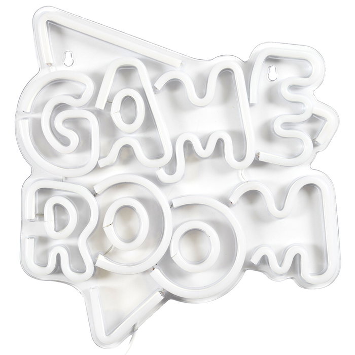 Home Deco Factory Deco Neón LED USB 'Game Room' - Letrero luminoso decorativo, conexión USB, 30x28 cm