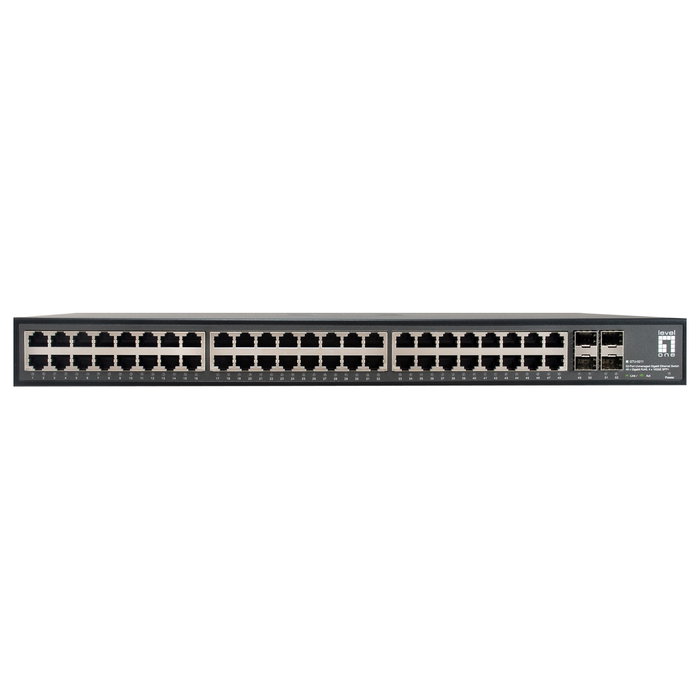 LevelOne GTU-5211 Switch Gigabit No Gestionado de 52 Puertos (48 RJ45 + 4 SFP+ 10G) LevelOne GTU-5211 Switch Gigabit No Gestionado de 52 Puertos (48 RJ45 + 4 SFP+ 10G)
