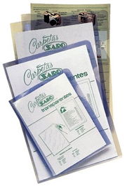 Dosier Angulo Recto Saro Pvc 280Μ A4 Transparente Paquete De 50