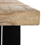 Mesa Comedor Natural-Negro 160 X 90 X 76 cm