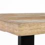 Mesa Comedor Natural-Negro 160 X 90 X 76 cm