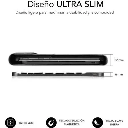 Subblim SUBKT3-BTL330 Funda con Teclado Bluetooth QWERTY ES para Lenovo Tab 2025 11.5" Negra