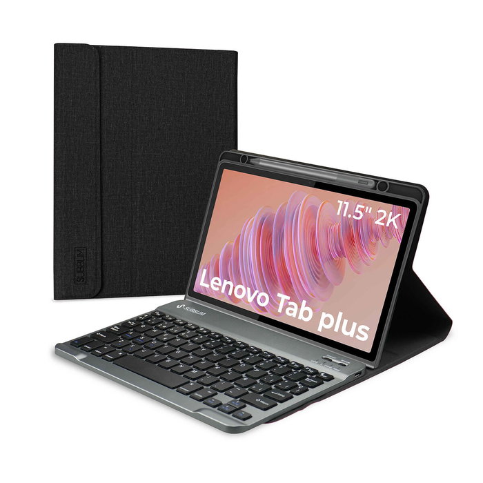 Subblim Keytab Pro BT Funda con Teclado para Lenovo Tab Plus 11.5 pulg 2025, Negra