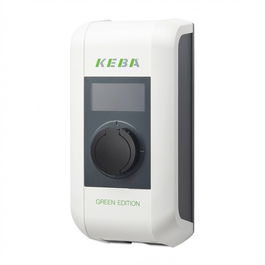 KEBA Wallbox c-series KC-P30-ES240022-L0R-GE Cargador para Coche Eléctrico Tipo 2 22kW con RFID - GREEN EDITION