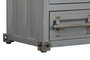DKD Home Decor Armario Vintage Gris Metal 112 x 46 x 174 cm