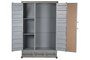 DKD Home Decor Armario Vintage Gris Metal 112 x 46 x 174 cm