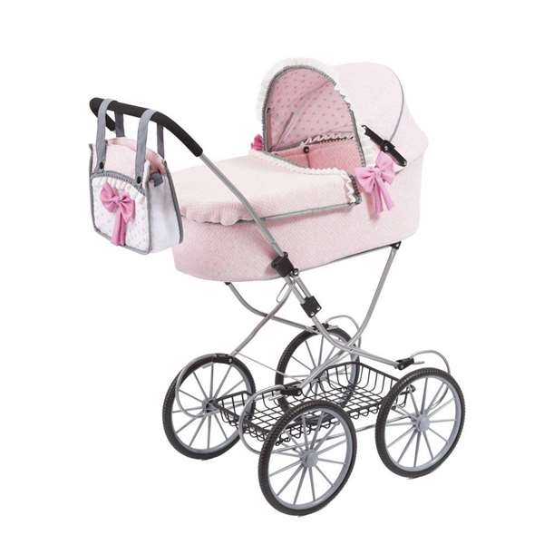 Reig Coche Muñecas Dolls Pram Rosa 89x70x42 cm