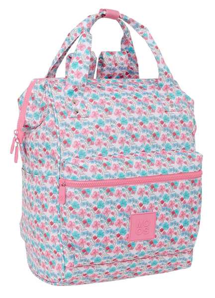 Safta Mochila flores para portátil 13" 27x40x19 cm