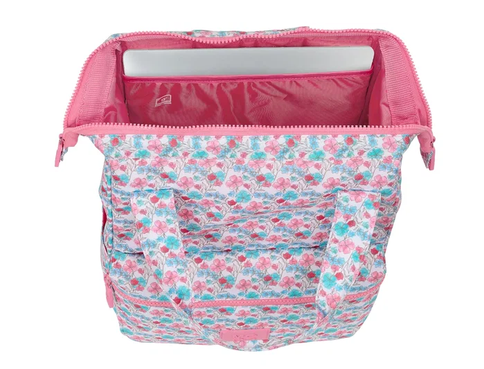 Safta Mochila Moos Flores para Portátil 13 pulgadas con Asas Recicladas Safta Mochila Moos Flores para Portátil 13 pulgadas con Asas Recicladas