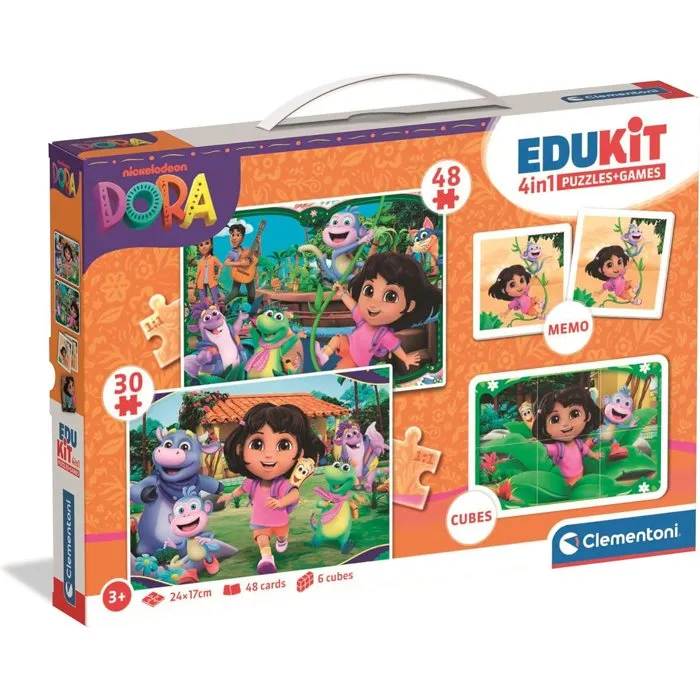 Clementoni CLE8005125182091 Edukit 4 en 1 Dora Clementoni CLE8005125182091 Edukit 4 en 1 Dora