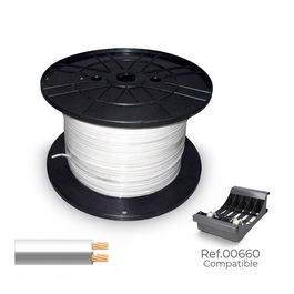 Sediles Cable paralelo 2 x 0,75 mm² 48v blanco/gris 500 m