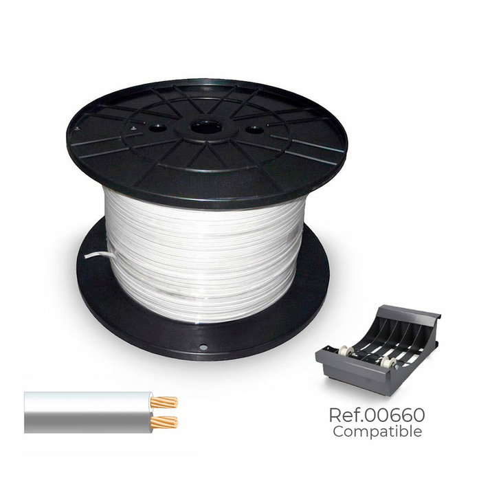 Sediles Cable paralelo 2 x 0,75 mm² blanco/gris 500 m Sediles Cable paralelo 2 x 0,75 mm² blanco/gris 500 m
