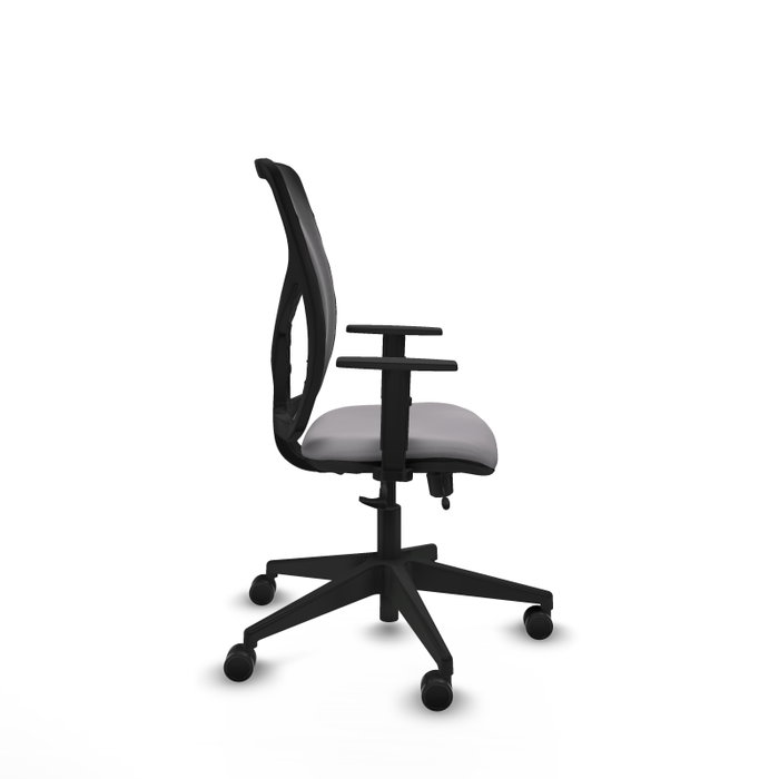 PIQUERAS Y CRESPO Silla de oficina Motilla Gris y Negro