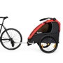 Burley Honey Bee Remolque para bicicleta y silla de paseo convertible 2 plazas, capacidad de carga 45 kg, ruedas 20", plegable