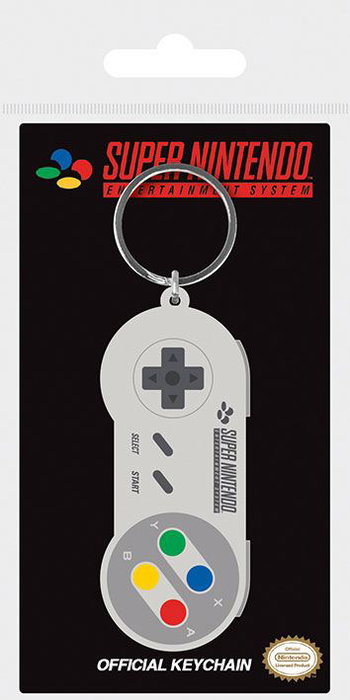 Pyramid International Llavero Nintendo SNES Controller de caucho Pyramid International Llavero Nintendo SNES Controller de caucho