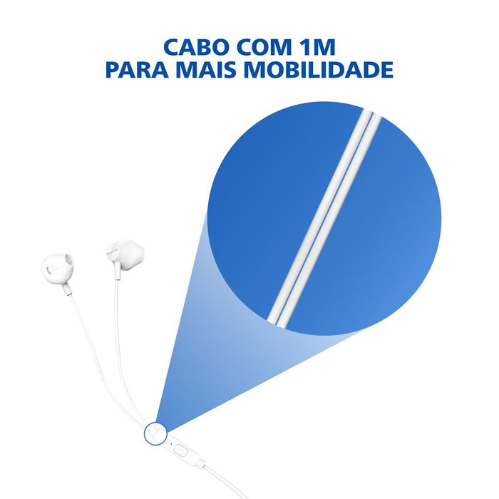 Philips TAUE101 Auriculares Intrauditivos con Micrófono - Blanco Philips TAUE101 Auriculares Intrauditivos con Micrófono - Blanco