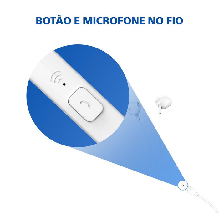 Philips TAUE101 Auriculares Intrauditivos con Micrófono - Blanco Philips TAUE101 Auriculares Intrauditivos con Micrófono - Blanco