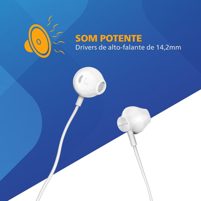 Philips TAUE101 Auriculares Intrauditivos con Micrófono - Blanco Philips TAUE101 Auriculares Intrauditivos con Micrófono - Blanco
