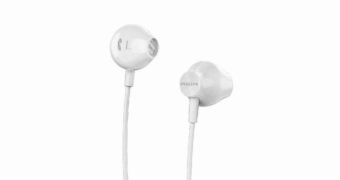Philips Auriculares con Micrófono, Color Blanco
