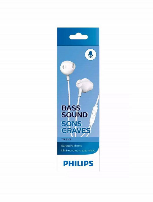 Philips Auriculares con Micrófono, Color Blanco