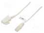 GOOBAY Cable telefónico con conectores RJ45 y TAE F, 30m, blanco