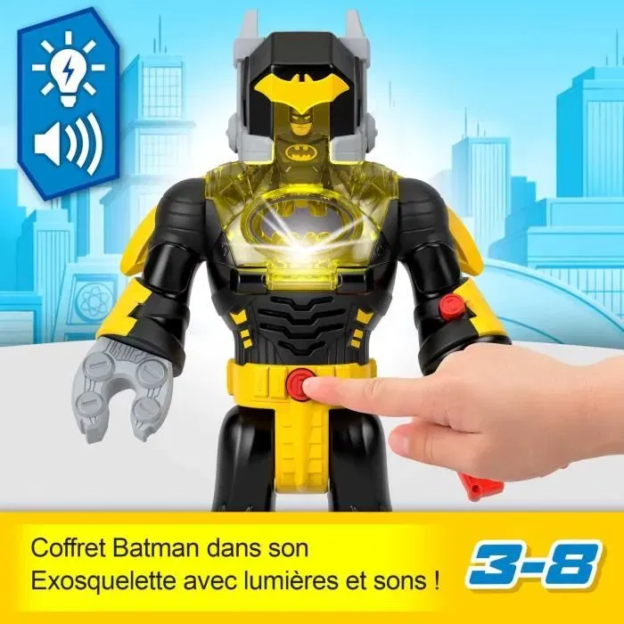 Imaginext Batman DC Super Friends Figura con Robot Exoesqueleto HYG31 - Figura de Acción para Niños
