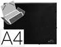 Liderpapel Carpeta Tres Solapas Polipropileno DIN A4 Color Negro Opaco