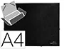 Liderpapel Carpeta Tres Solapas Polipropileno DIN A4 Color Negro Opaco