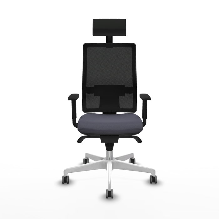 PIQUERAS Y CRESPO Silla de oficina Horna con mecanismo Sincro, Gris oscuro y Negro PIQUERAS Y CRESPO Silla de oficina Horna con mecanismo Sincro, Gris oscuro y Negro