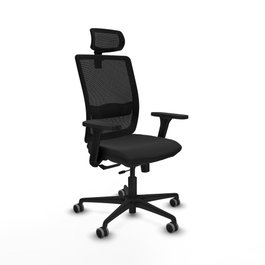 PIQUERAS Y CRESPO Silla de oficina Haches con mecanismo Sincro/Traslack y brazos 3D