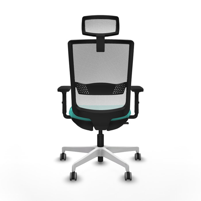 PIQUERAS Y CRESPO Silla de oficina Haches Turquesa y Blanco PIQUERAS Y CRESPO Silla de oficina Haches Turquesa y Blanco