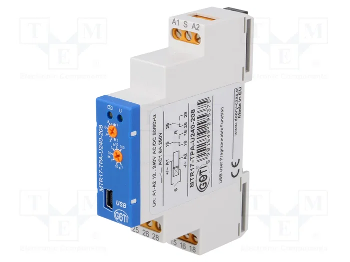 DOBRY CZAS MTR17-TPA-U240-208 Relé de tiempo 1s÷100h DOBRY CZAS MTR17-TPA-U240-208 Relé de tiempo 1s÷100h