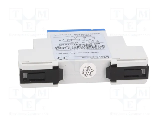 DOBRY CZAS MTR17-TPA-U240-208 Relé de tiempo 1s÷100h DOBRY CZAS MTR17-TPA-U240-208 Relé de tiempo 1s÷100h