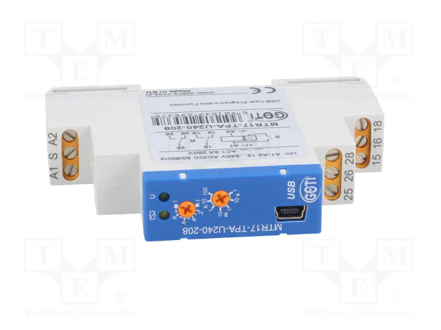 DOBRY CZAS MTR17-TPA-U240-208 Relé de tiempo 1s÷100h DOBRY CZAS MTR17-TPA-U240-208 Relé de tiempo 1s÷100h