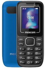 Maxcom MM 135 LIGHT Teléfono Móvil Candybar Azul Pantalla 1.77" 128x160 Dual SIM Radio Linterna
